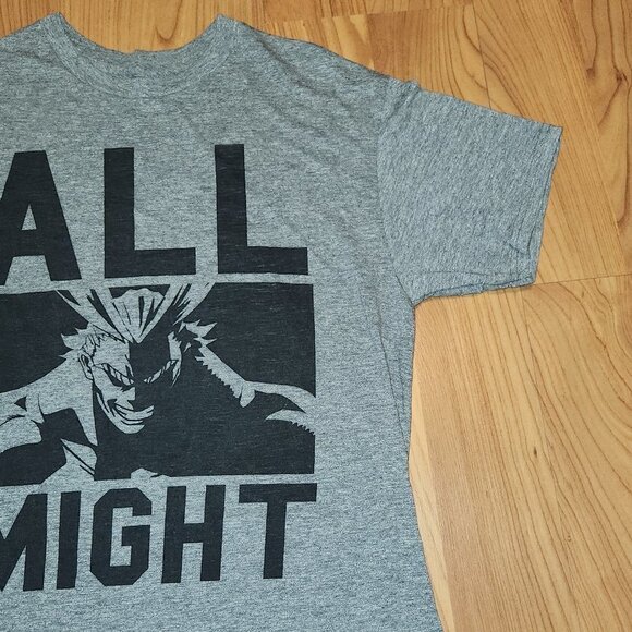 My Hero Academia Men's Medium All Might T Shirt, Gray - Funimation Tee - Picture 4 of 7